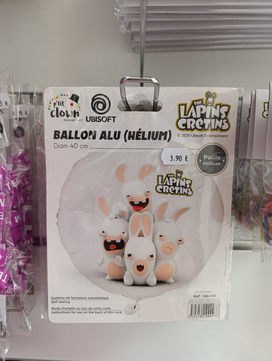 Ballon Alu lapins crétins