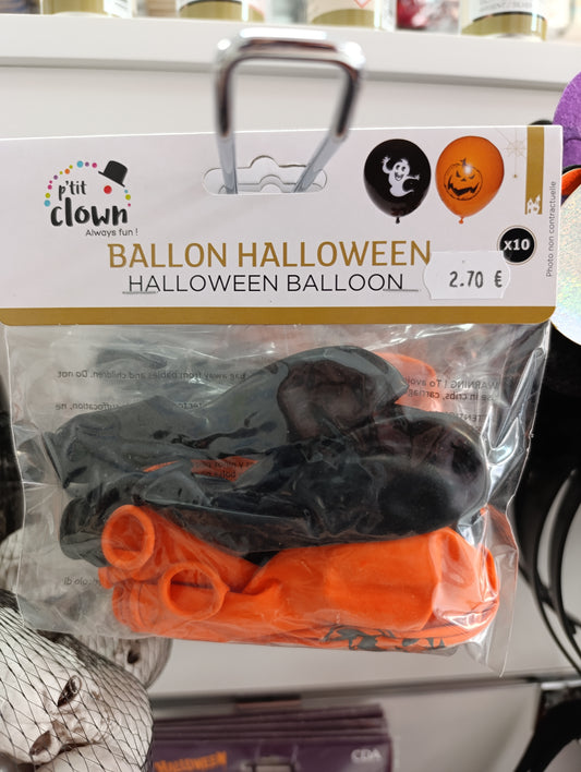 Lot de 10 ballons halloween