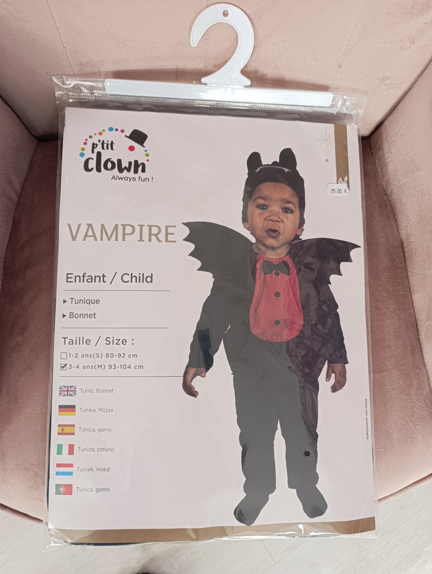 Déguisement vampire 3/4ans