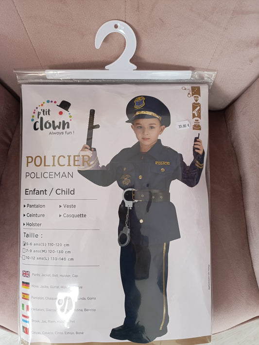 Déguisement policier 10/12 ans