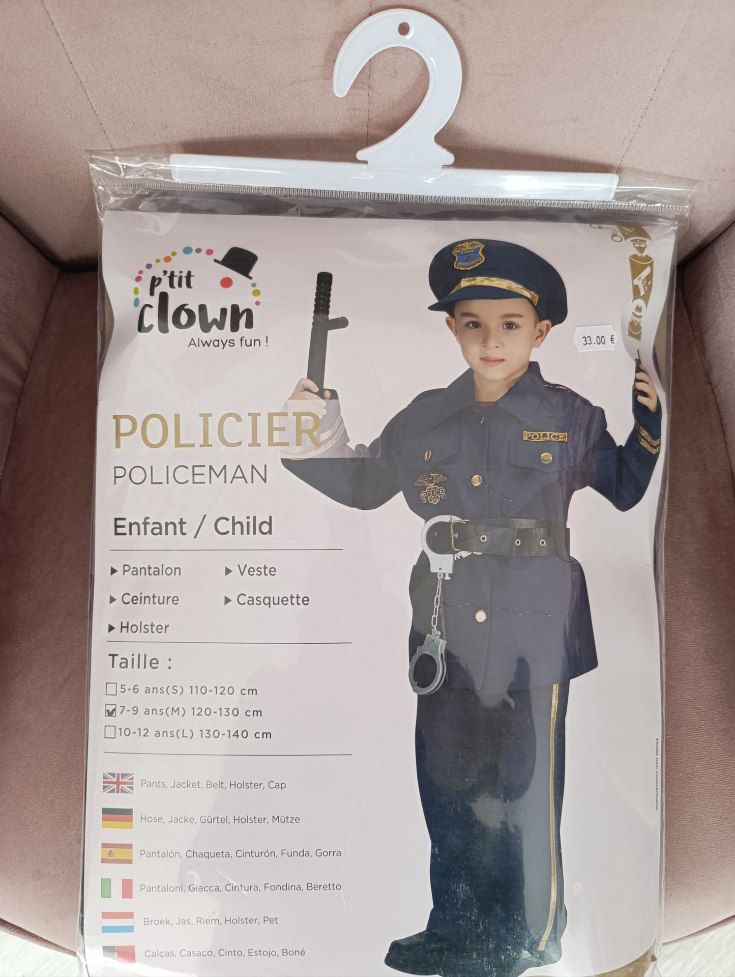 Déguisement policier 7/9 ans