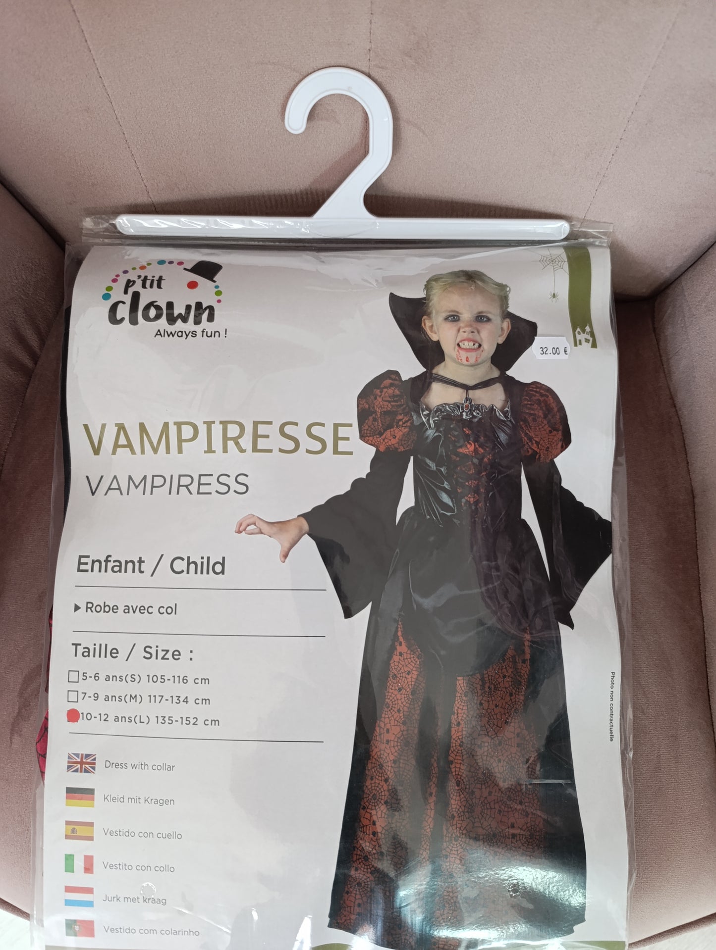 Déguisement vampiresse robe 10/12ans