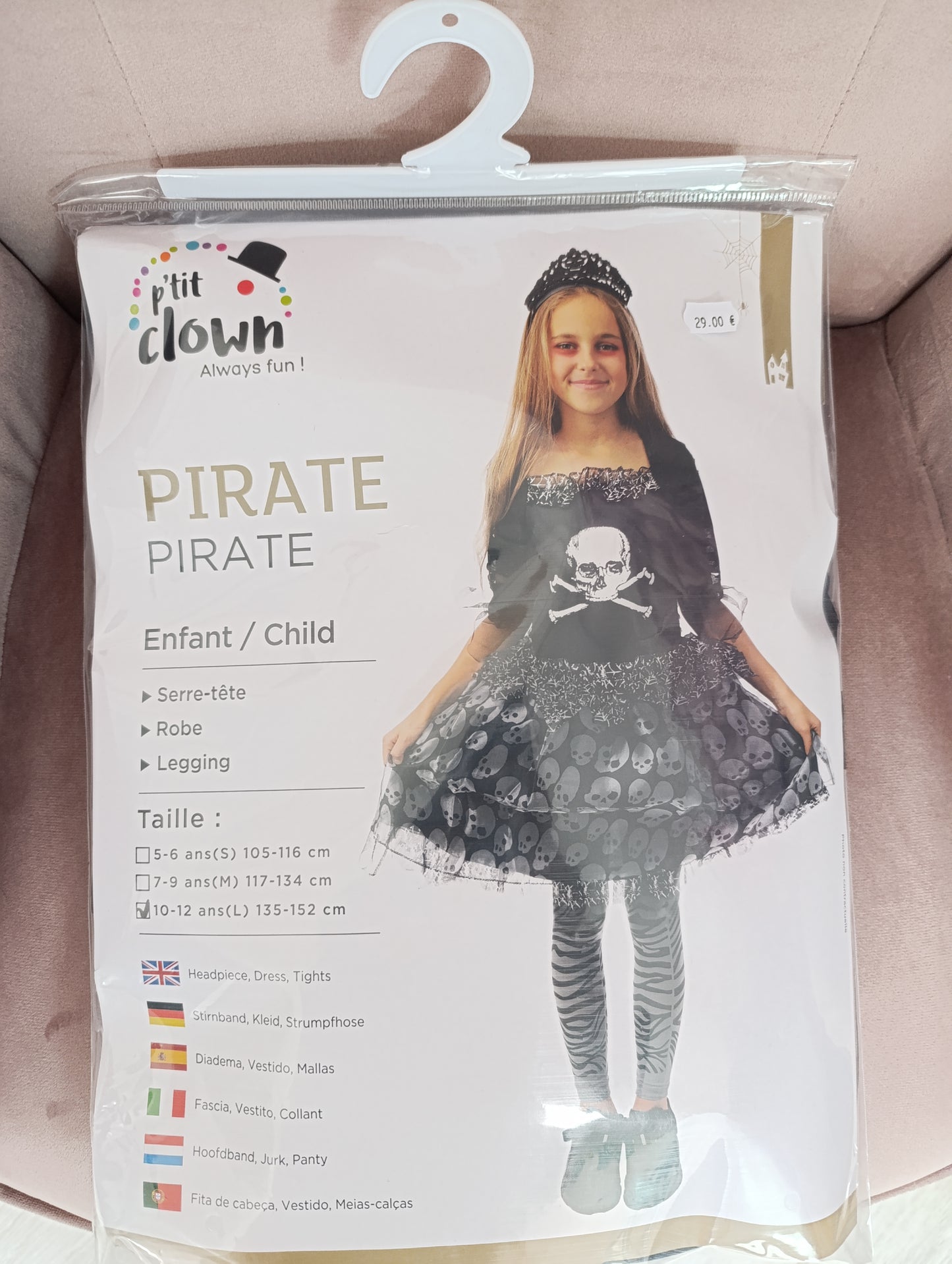 Déguisement pirate tutu 10/12ans