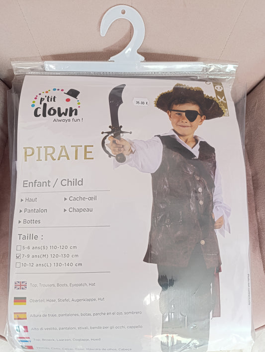 Déguisement pirate luxe enfant 7/9ans