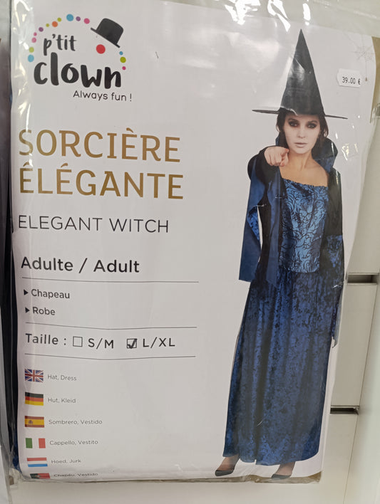 Déguisement sorcière élégante femme S/M