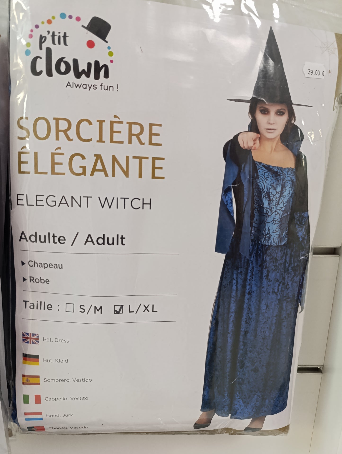 Déguisement sorcière élégante femme L/XL