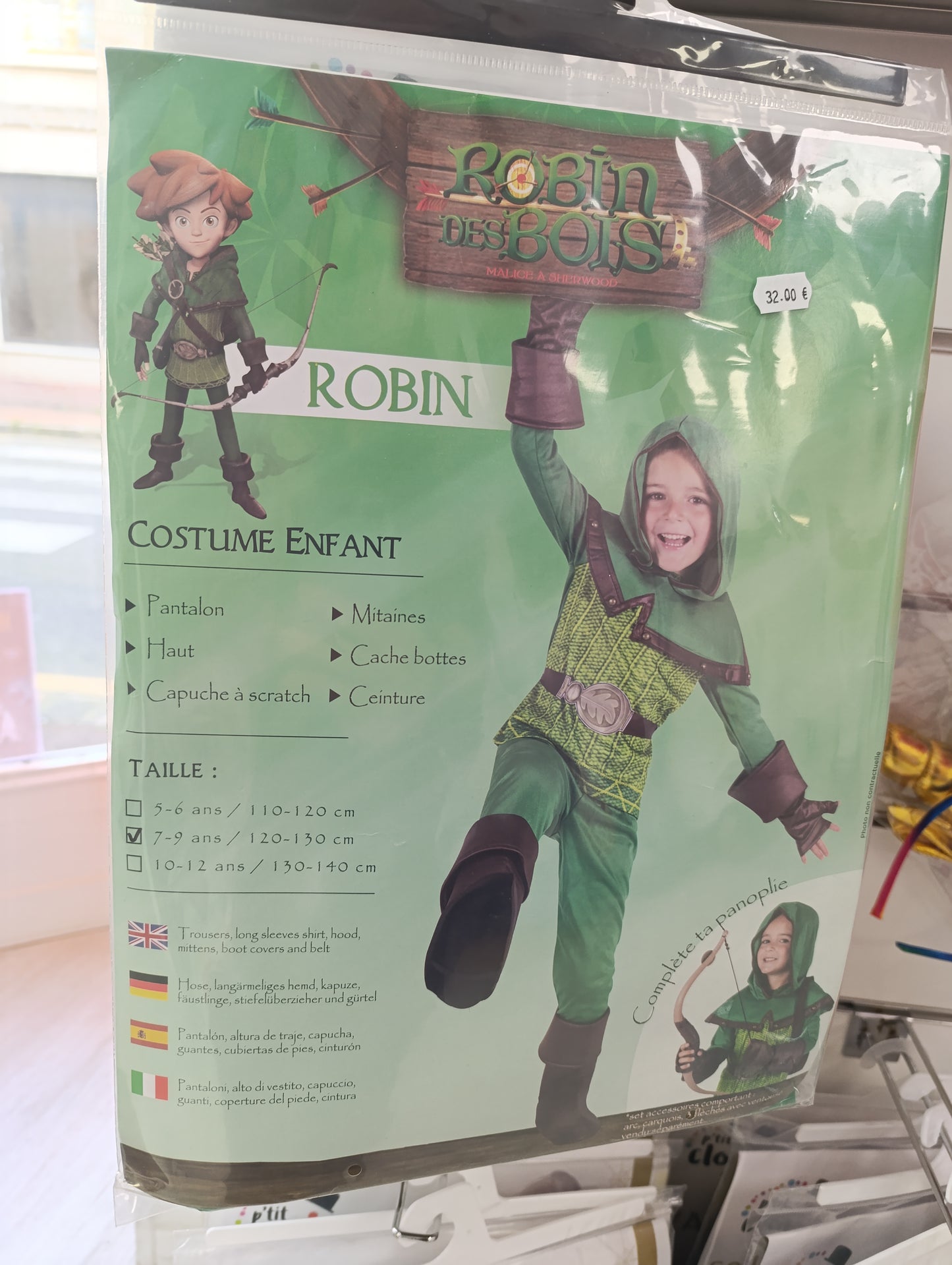 Déguisement robin des bois 7/9ans