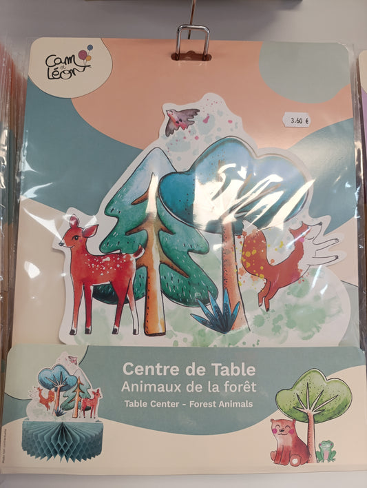 Centre de table animaux de