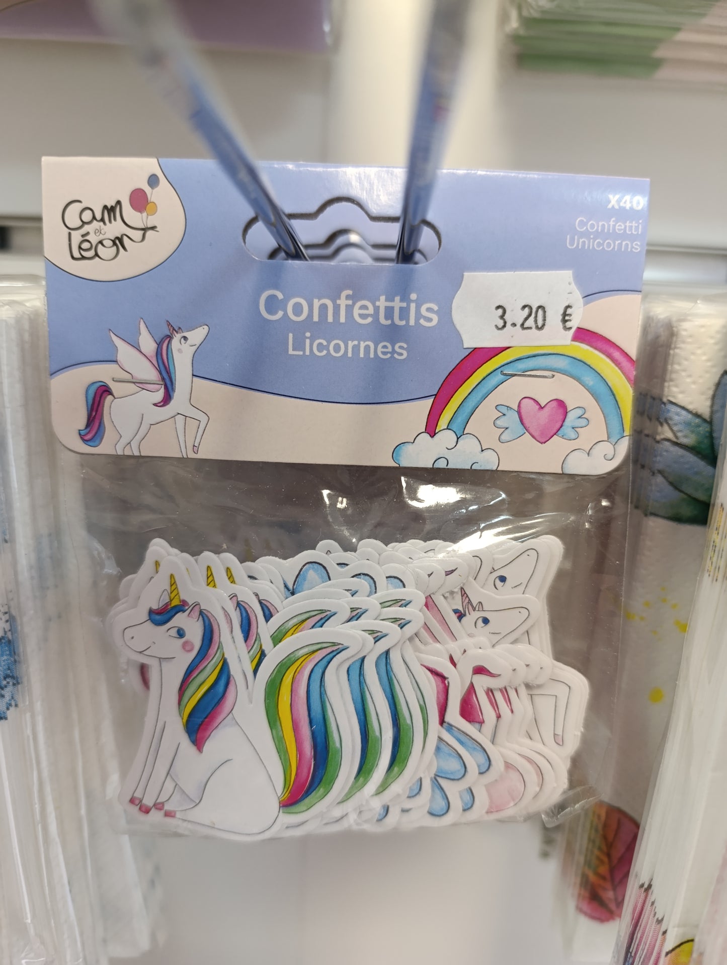 Confettis de table licorne lot de 40