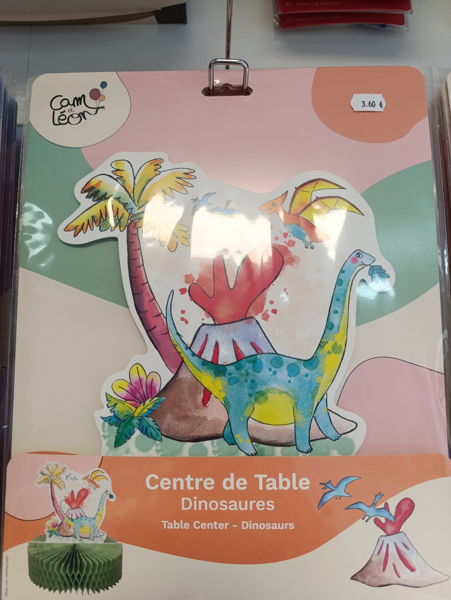 Centre de table dinosaures