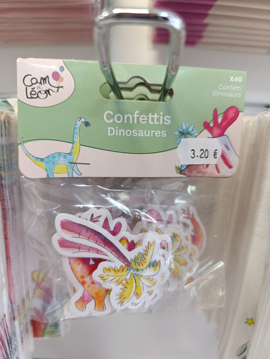 Confettis de table dinosaures lot de 40