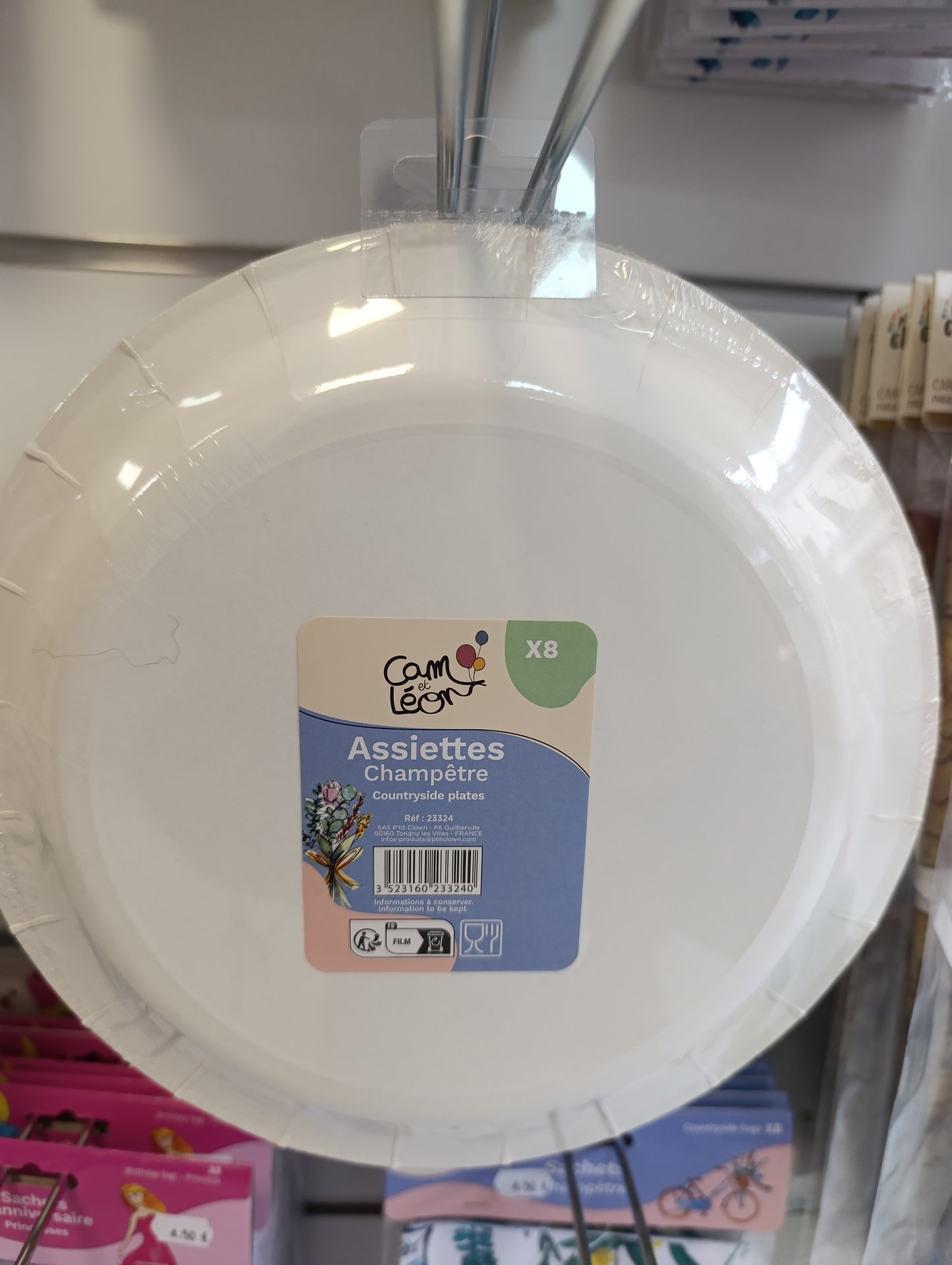 Assiettes champêtre lot de 8