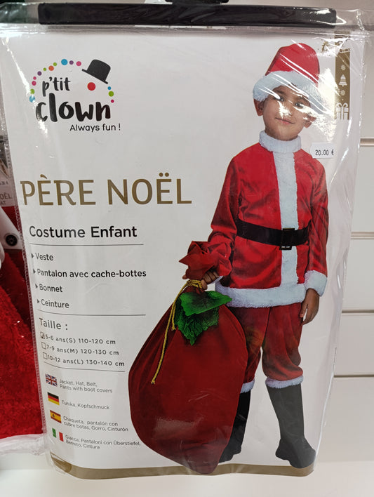 Déguisement père noël enfant 5-6ans