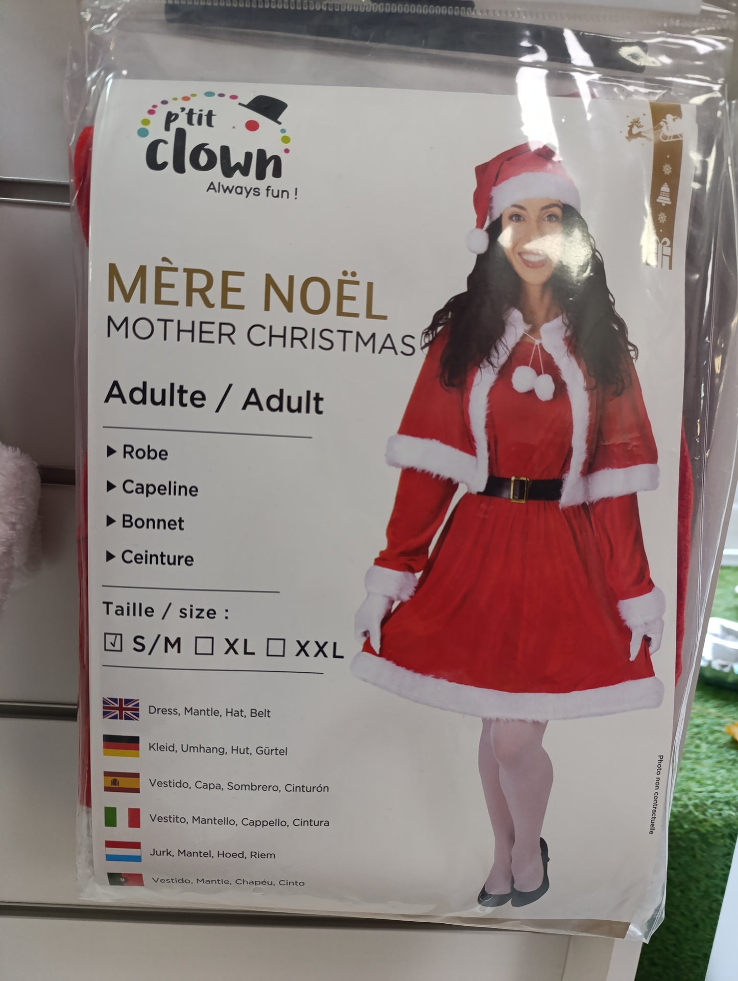 Déguisement mère noël adulte S/M