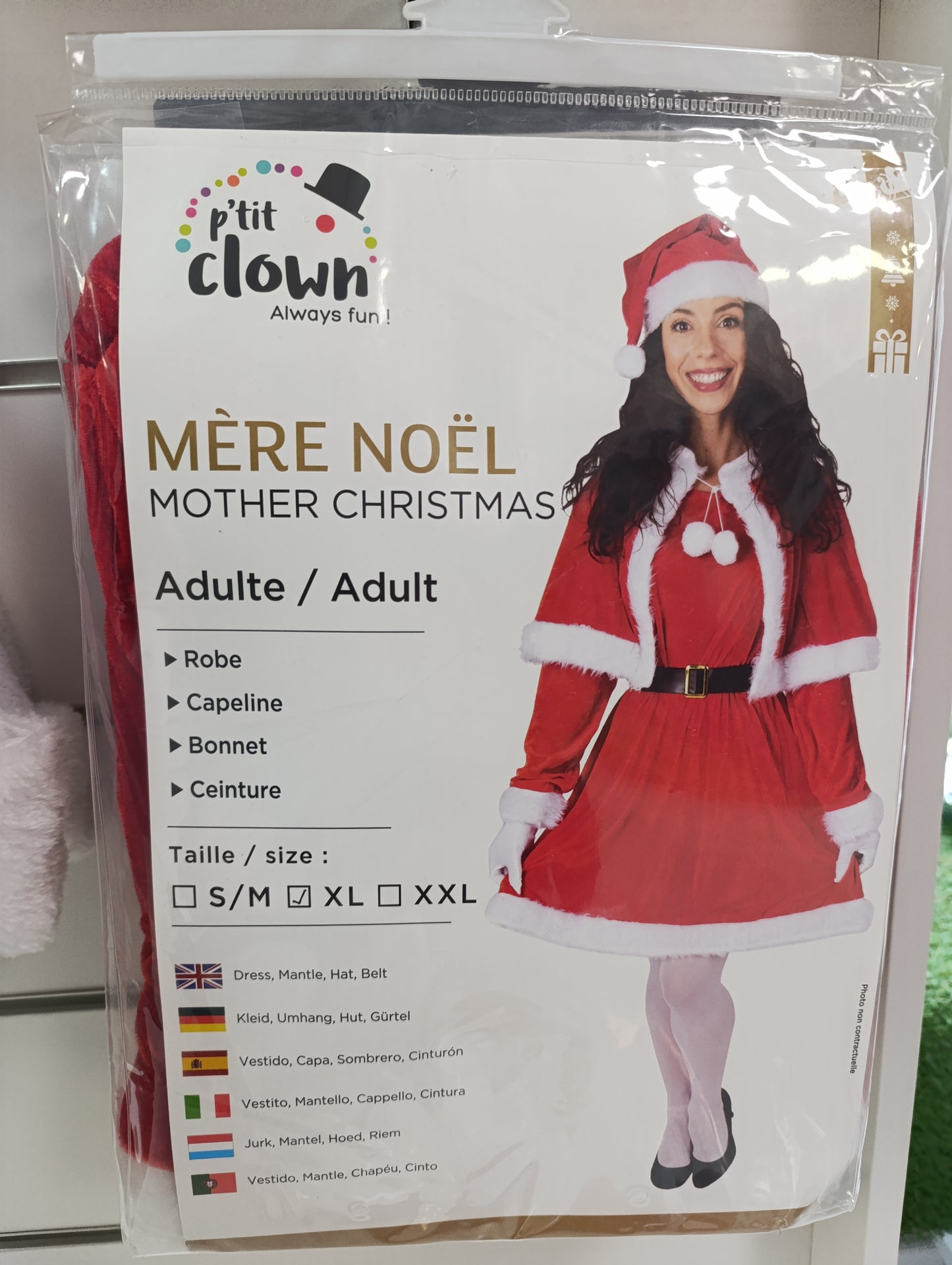 Déguisement mère noël adulte XL