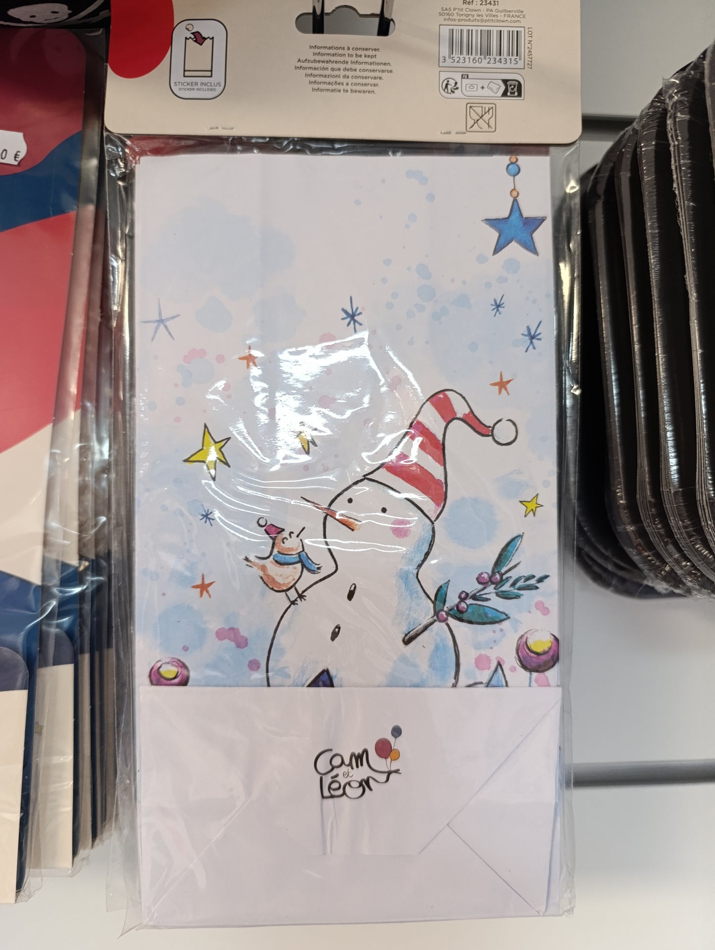 Sachets cadeaux thème Noël lot de 8