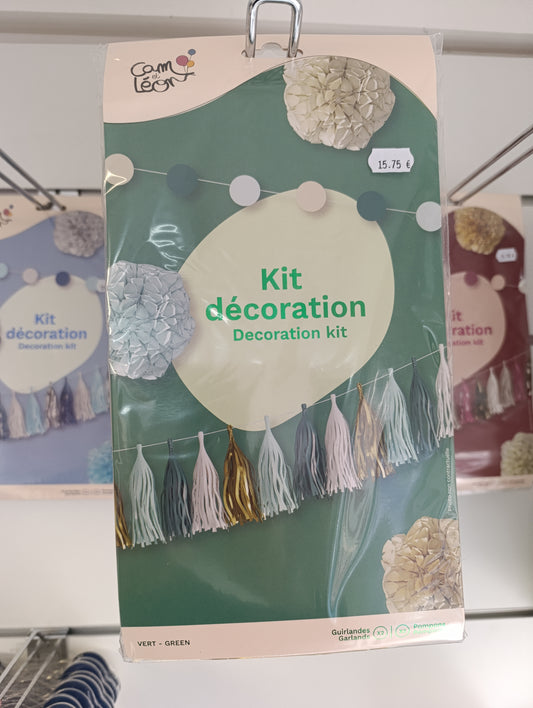 Kit décoration DIY vert