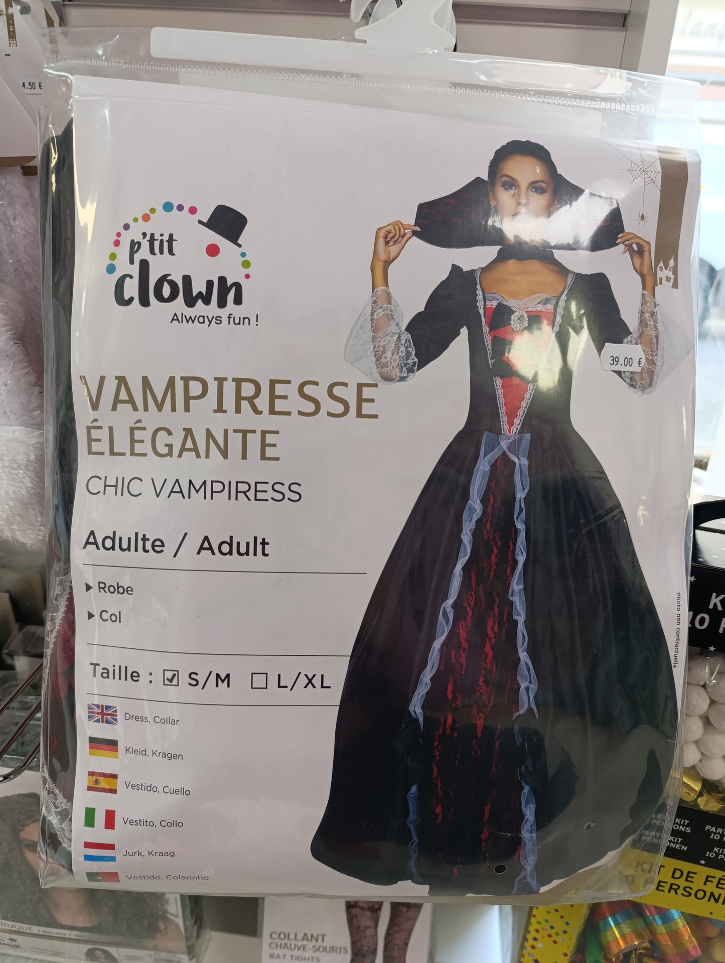 Déguisement vampiresse élégante S/M