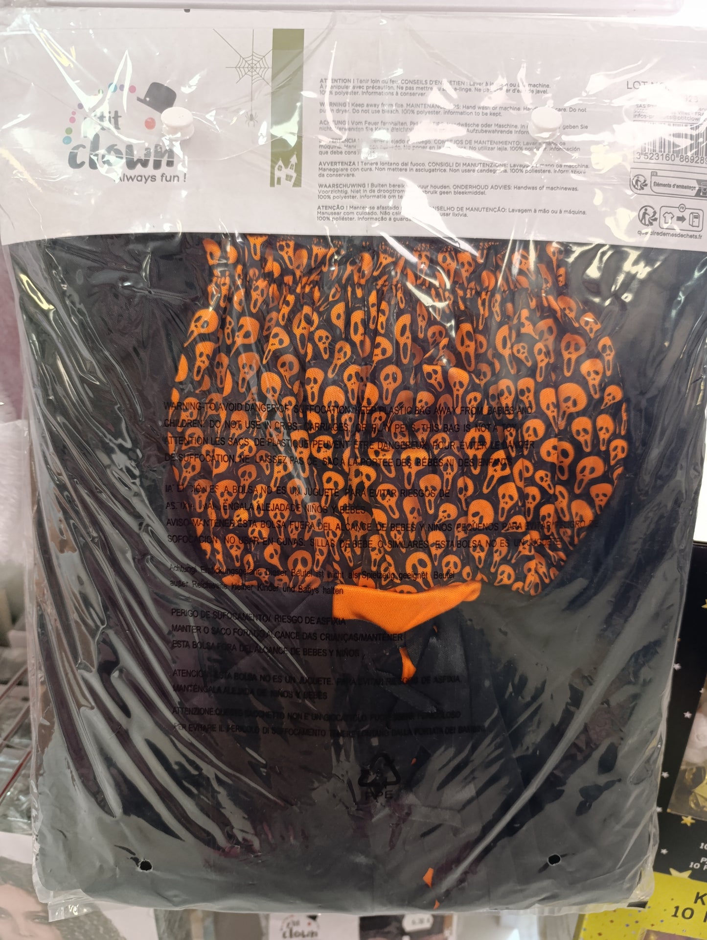 Déguisement sorcière noire orange L/XL