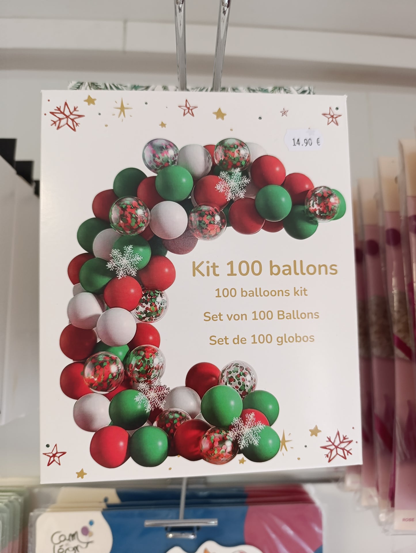 Kit de 100 ballons noël guirlande